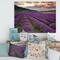Designart - Lavender Field At Dawn I - Farmhouse Canvas Wall Art Print